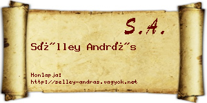 Sélley András névjegykártya