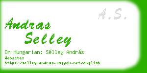 andras selley business card